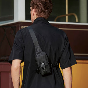 IELGY messenger bag mens versatile japanese mini waterproof sports wind shoulder bag