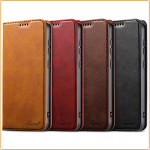 4 Colors For Samsung Galaxy S23 S24 S25 S26 Ultra Plus Leather Flip Phone Cover Case MagneCard Holder Wallet Kickstand