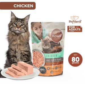 PetMarra Natural Meat Loaf Kitten / Cat Wet Food Pouch Oceanfish Tuna Chicken Salmon Flavor 80g Collection cats pouches
