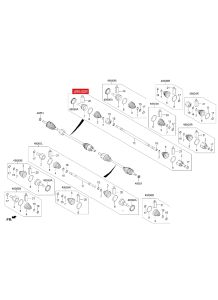 SHAFT ASSY - DRIVE FOR HYUNDAI REINA