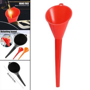 29CM Long Stem Anti-Splash Funnel Car Motorcycle Gasoline Engine Oil Refuelling Funnels Plastic Funnel