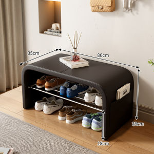 Shoe Stool Bench Shoe Rack Bench Shoe Rack With Seat Light Luxury Advanced Soft Bag Strip Bed End Stool