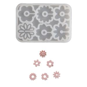 Markers Molds Wine Glass Marker Molds Flower Shape Glass Marker Silicone Molds Craft Supplies for Party Decoration