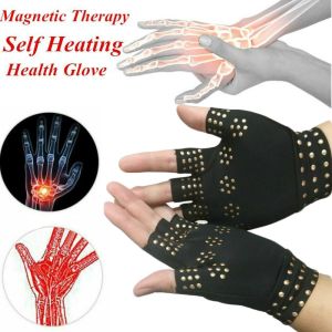 Joints Braces Supports Elastic Rheumatoid Magnetic Therapy Gloves Hand Pain Relief Anti- Arthritis Compression Fingerless