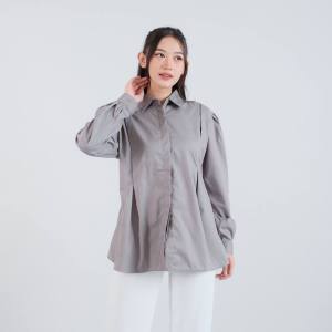 Blus Kemeja Wanita Terbaru Bahan Toyobo Ukuran All Size