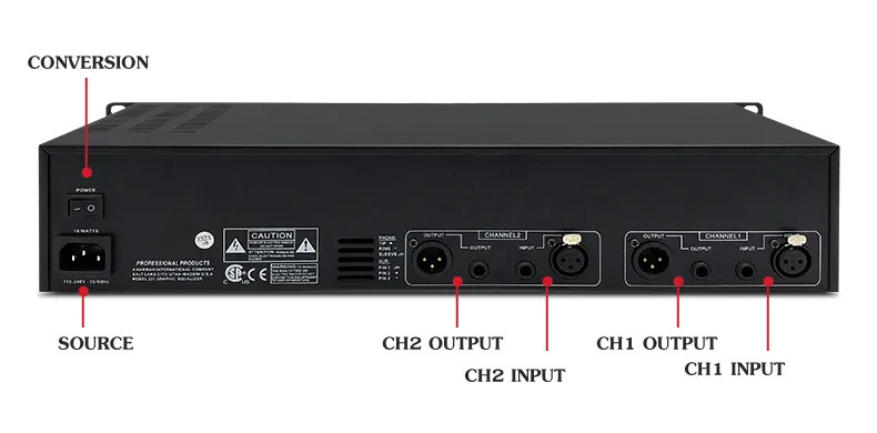 DBX 231/231S/2231/EQX-231 Graphic Equalizer Dual channel 31 band 2