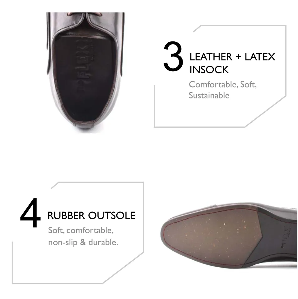 THE FLEXX Mens Leather Lace-Up Business Shoes -TF0244-HX2-33 - Main Image