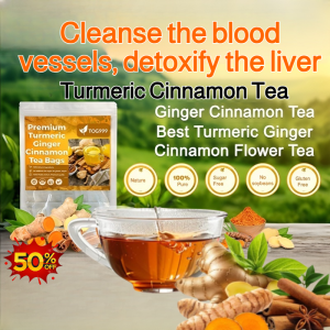 Blood Vessel Cleansing Turmeric Cinnamon Tea/Turmeric Ginger Cinnamon Tea Bags Blended Tea Bags