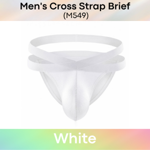 Mens Brief : Cross Strap Brief Underwear (Miboer M549)