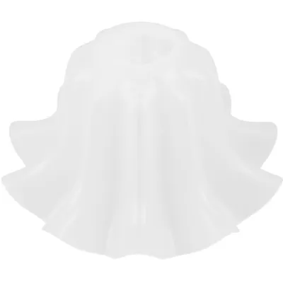 E27 White Acrylic Bell Orchid Lampshade Dining Room Hanging Light Wall Lamp Shade Chandelier Replacement