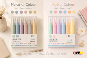 HYZ Triangle Pastel / Morandi Colour Highlighter [6pcs]