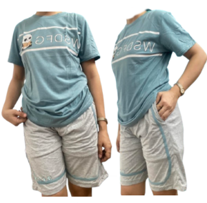 S/M/L/XL/XXL Sleepwear cartoon design pajamas terno women pambahay set cotton fabric pantulog sleepwear sale