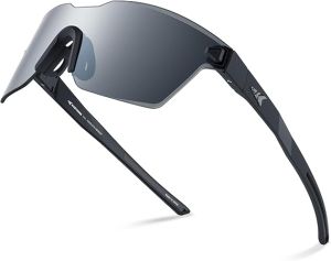 KastKing Tarkio Polarized Fishing Sunglasses Large Single PC Lenses Rimless Wrap Design UV400 Protection Sports Sunglasses