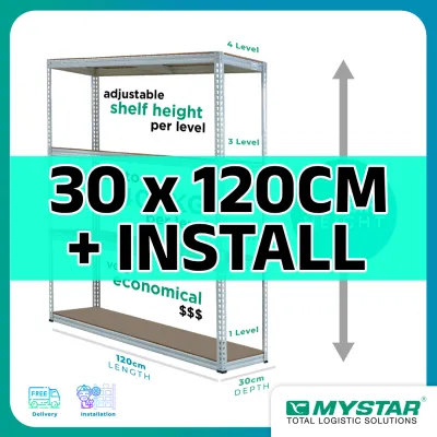 Original MYSTAR Boltless Rack for Bomb Shelter and Storeroom (Fibreboard) |180cm Height | Singapore Local Stock |