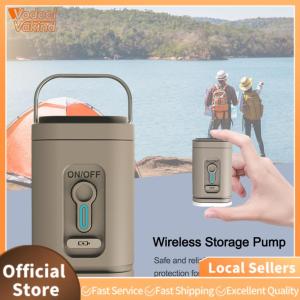 【Vakind】Portable Electric Air Pump for Camping and Water Sports 1200mAh Rechargeable Battery 100LM Brightness 4000Pa Pressure for Inflatable Boats and Swimming Rings