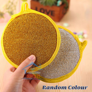 Round Double Side Dishwashing Sponge/Decontamination Dish Towel Cleaning Scouring Pad/Multipurpose Kitchen Sponge /Cleaning Sponge Brush