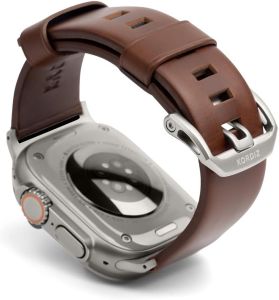 Modern Leather MAX Band for Watch Ultra 3 Ultra 2 & Ultra (49mm) – Premium Full-Grain Leather Strap for Men Rugged Modern Design Stainless Steel Buckle Comfortable Everyday Fit – 26mm Wide Leather Band