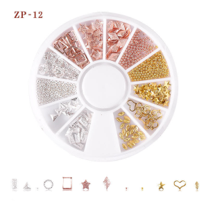 MS.W Hollow Out Flower Nail Embellishments Sequins Acrylic UV Gel Polish Nail Art Decoration Rivets Studs Tips