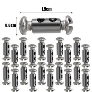 50Pcs Steel Wire Rope Cable Clamp Metal Copper Clip Adjustable Screw Metal Fixture Sling Fastener Accessories for 1.2-2.5mm