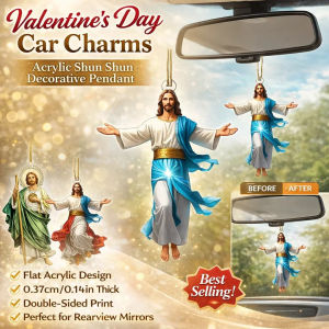 Acrylic Flat Car Charm Pendant Peace Smooth Sailing Design Auto Decoration Hanging Ornament Vehicle Decor
