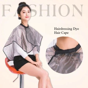 Professional Barber Waterproof Hair Coloring Shawl Cape Hair Dresser Waterproof Shawl for Beauty