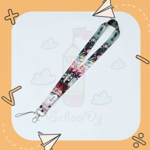 iSchoolDy Kids Anime Spy X Family Lanyard with Keychain Hanging Neck Key Chain Phone Strap Rope with Pendant Mobile