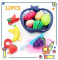 1 set of Combined Fruit and Vegetable Cutting Toy Velcro Strap only Assorted Veggies and Fruits Educational Pretend Play Toy for Kids Toys for Girls Toys for Boys laruang pangbata lutu lutuan. 