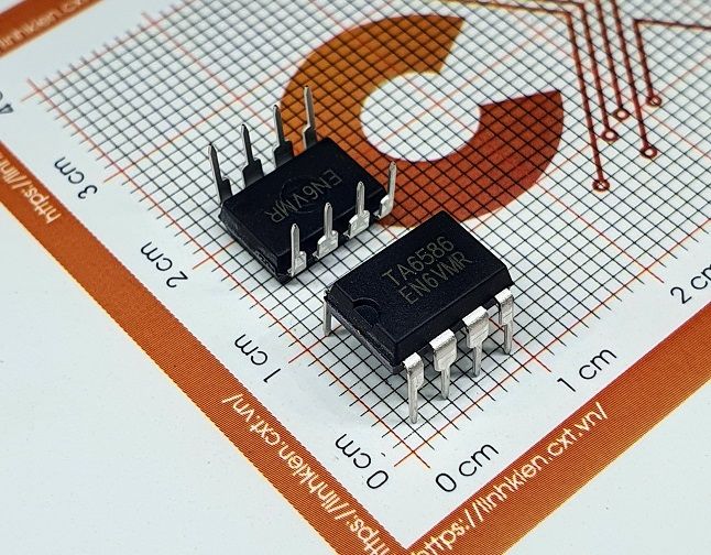 10PCS TA6586 In-line DIP8 DC Bi-directional Motor Drive/motor Drive Chip IC #YT - Foto 2