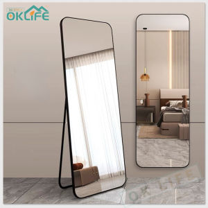[OKLIFE.SG]Full-Length Mirror Wall Fitting Mirror Dressing mirror household stereo mirror wall Mounted Floor Mirror