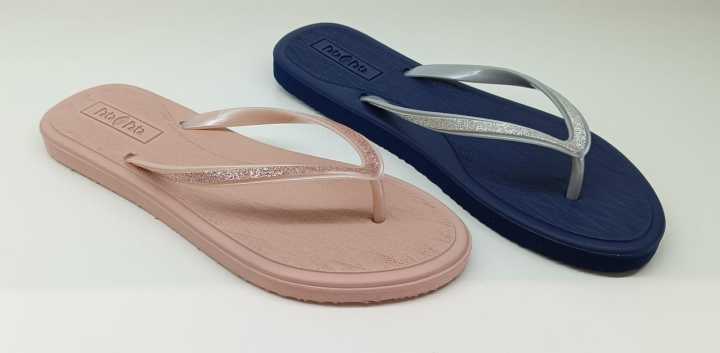 Stylish Bata Flip Flops Bata Sandal Jepit Wanita Model Flat Dusty