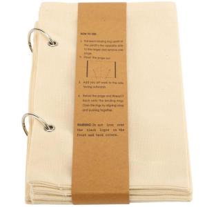 Linen Fabric Sketchbook Art Drawing Book Reinforced Stitching Tear Resistant 175x145mm for Sketching Drawing Journaling