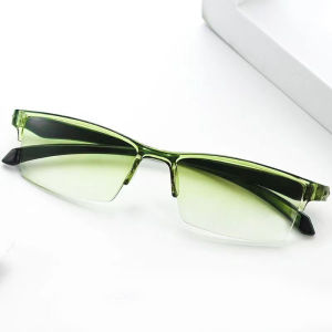 Smart Zoom Reading Glasses With Anti Blue Light HD Lens Gradient Color Lightweight PC Frame For Eye Protection