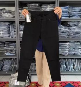 PROMO - Jeans Premium Wanita - Pinggang Karet - Jumbo - Melar - Street