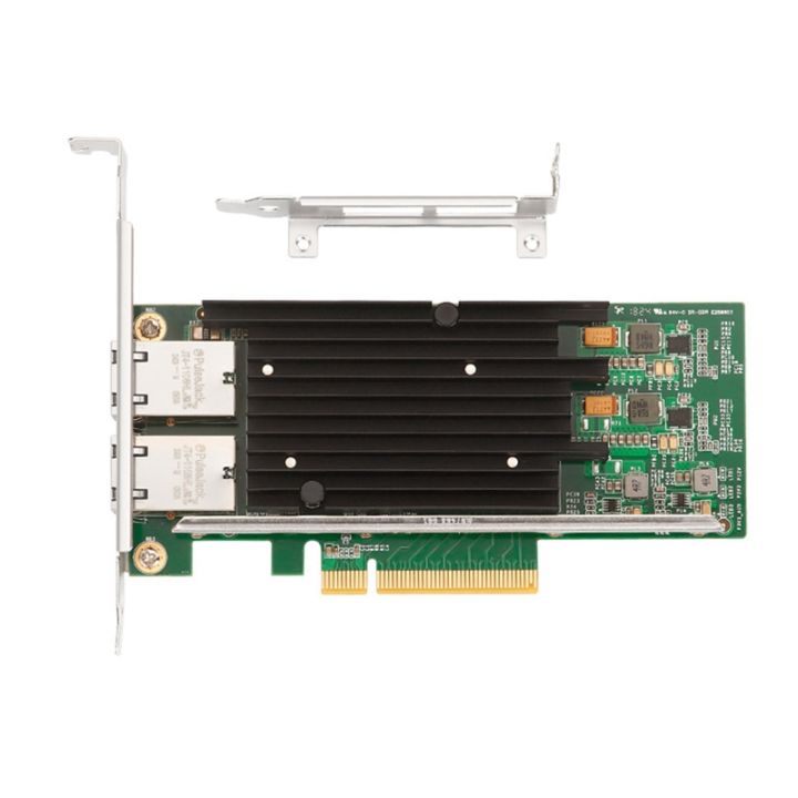 Scheda di rete Ethernet convergente PCIe x8/x16 da 10 GB, porte RJ45 in rame scheda LAN NIC con controller server Intel X540 Supporto Windows Server/Windows/Linux/Vmware ESXI (X540-AT2 (porta RJ45 x Scheda di rete Ethernet convergente PCIe x8/x16 da 10 GB, porte RJ45 in rame scheda LAN NIC con controller server Intel X540 Supporto Windows Server/Windows/Linux/Vmware ESXI (X540-AT2 (porta RJ45 x