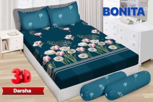 Sprei Bonita Luxury King size 180 x 200cm Tinggi 25 Cm VARIAN D Bahan Lembut Nyaman Anti Luntur