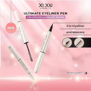 𝗝𝗨𝗡𝗞𝗜𝗘 𝗠𝗔𝗞𝗘𝗨𝗣 -XI XIU Eyeliner 2in1 Waterproof Eyeliner Pensil Waterproof 2in1 Mascara
