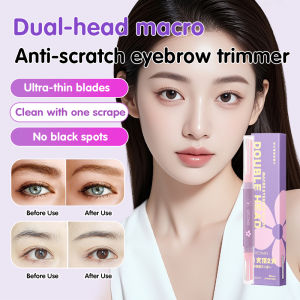 Dual Head Micro Precision Eyebrow Razor Safe Painless Hair Remover for Eyebrows Lip Face Portable Beginner Friendly Beauty Tool