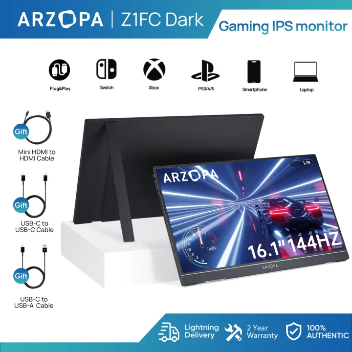 ARZOPA%2016.1'%20144Hz%20Portable%20Gaming%20Monitor,%201080P%20HDR%20with%20USB%203.1%20HDMI%20Laptop%20Computer%20Monitor%20for%20Switch,%20PlayStation,%20Xbox,%20PS5,%20Mac%20-%20Image%2010