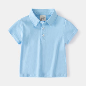 [FASHIONADEK] BAJU KAOS POLO T-SHIRT ANAK LAKI-LAKI LENGAN PENDEK WARNA PUTIH APRIKOT ABU HIJAU BIRU TUA DAN BIRU MUDA