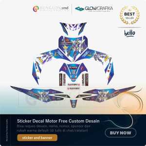 DECAL STIKER MOTOR CUSTOM JUPITER MX OLD EDISI GUNDAM 2