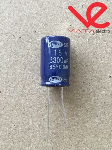 KAPASITOR ELCO 3300UF 16V (1 BUAH) KAPASITOR CAPACITOR ELKO KAPASITOR 3300 UF 16 V ups