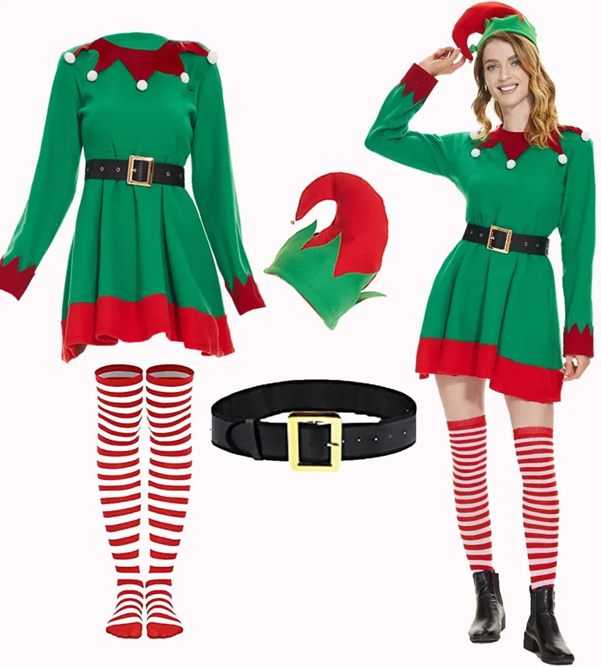 Christmas Elf Leggings: Women's Christmas Outfits