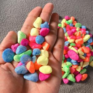 500gr Sỏi Đủ Màu Viên Trung 7 Sắc Cầu Vồng cho Hồ Cá Cảnh Phong Cách Cute Siêu Dễ Thương Cho hồ Cá Nhà Bạn