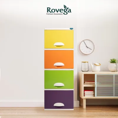 Rovega Kabinet /Laci Lemari Plastik 4 Susun KIDO CKD 420BN - Kualitas Pri