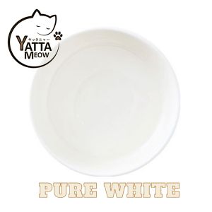 CUTE Mangkuk Kuching Rata Cat Flat Ceramic Cat Bowl Pet Bowl Water Bowl 平底猫碗