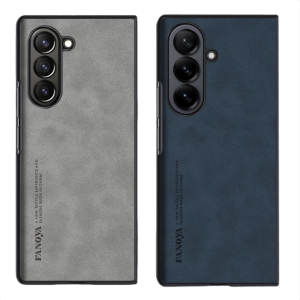 Luxury Retro Sheepskin Leather Matte Camera Protect Case for Samsung Galaxy Z Fold 8 7 6 5 4 3 Skin Feel Phone Fold Hard Cover
