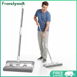 COD [Free Shipping] Floor Telescopic Mop with Telescopic Handle Floor Cleaning Mop with Mop Pads & Scraper for All Floor Types and Windows
