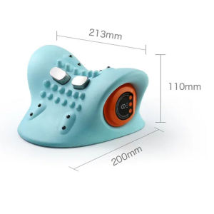 Neck Massager Rechargeable Portable Neck Pillows Frequency PulseRemote ControlNeck and Shoulder Massager with Heat for Pain Relief and Muscle Relax