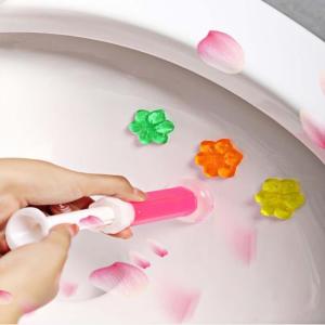Gel Khử Mùi Bồn Cầu Hình Hoa - Combo 5 Ống Làm Sạch Khử Khuẩn Tỏa Hương Dễ Chịu Toilet Thơm Mát