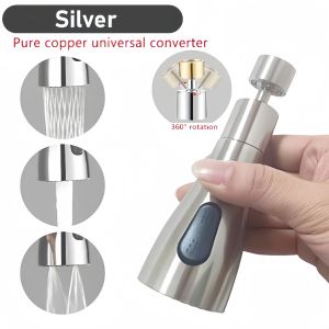 3 modes faucet 360° rotatable flexible sprayer faucet kitchen flush high pressure faucet sprayer bathroom kitchen faucet